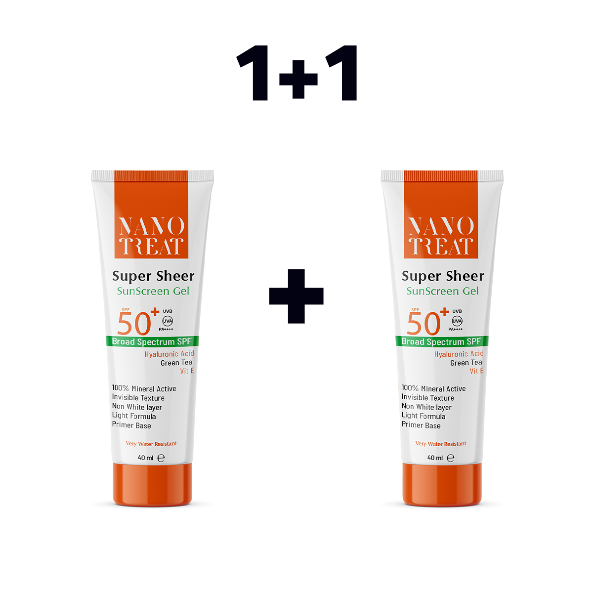 SunScreen Super Sheer Transparent  Gel 1+1