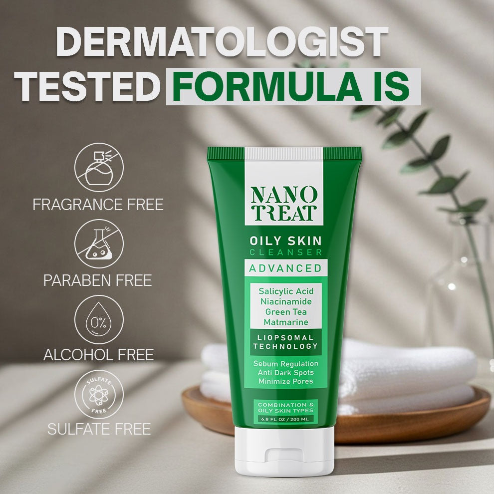 غسول ​​نانوتريت للبشرة الدهنية - عرض ١+١ هدية 