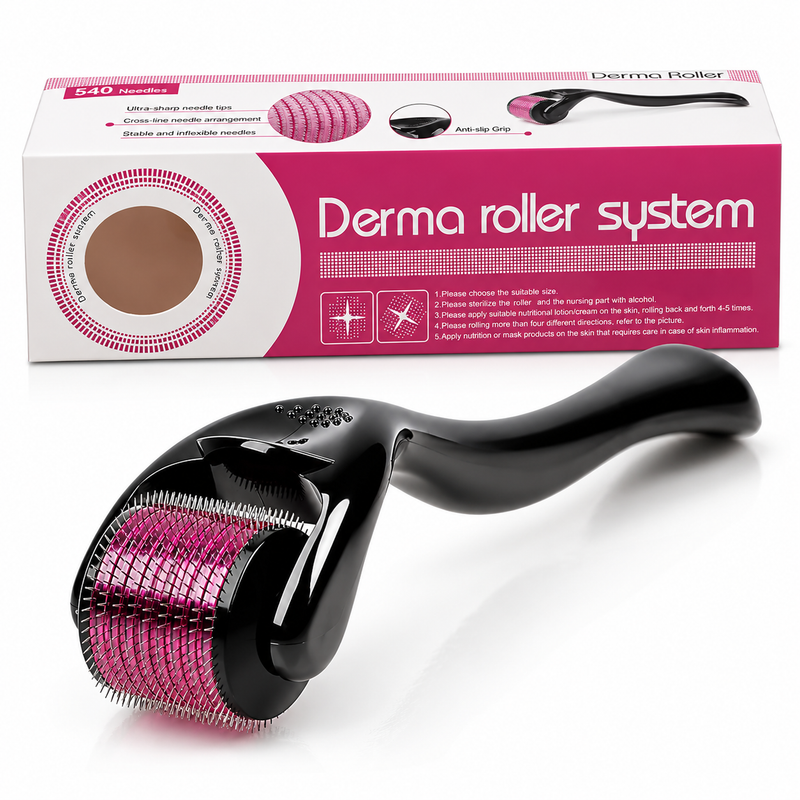 Derma Roller with 540 Titanium Needles